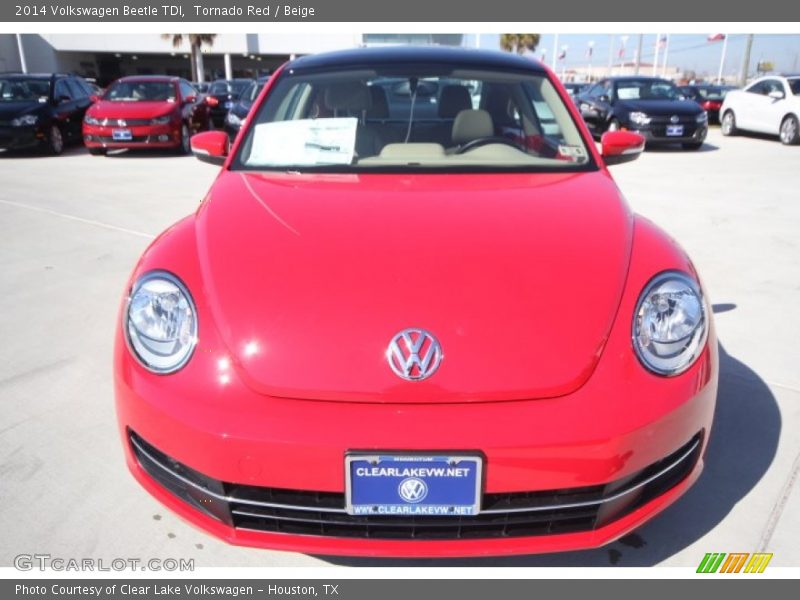 Tornado Red / Beige 2014 Volkswagen Beetle TDI
