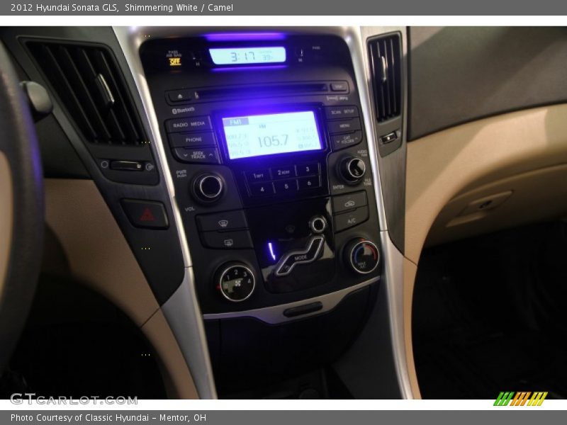 Shimmering White / Camel 2012 Hyundai Sonata GLS