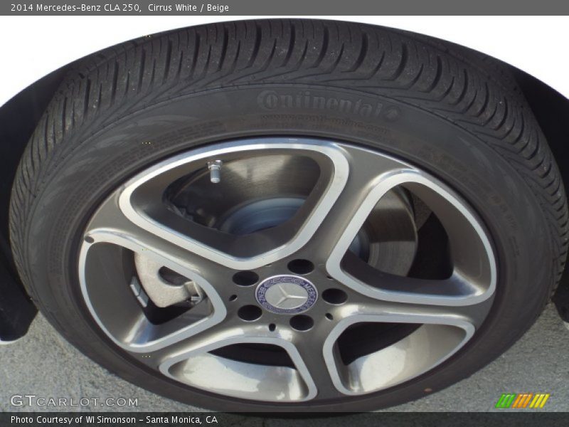 Cirrus White / Beige 2014 Mercedes-Benz CLA 250
