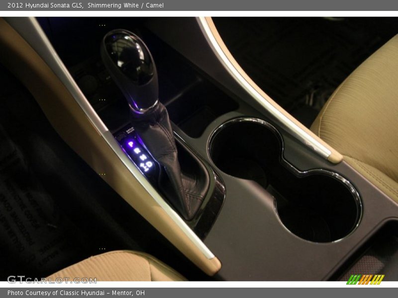 Shimmering White / Camel 2012 Hyundai Sonata GLS