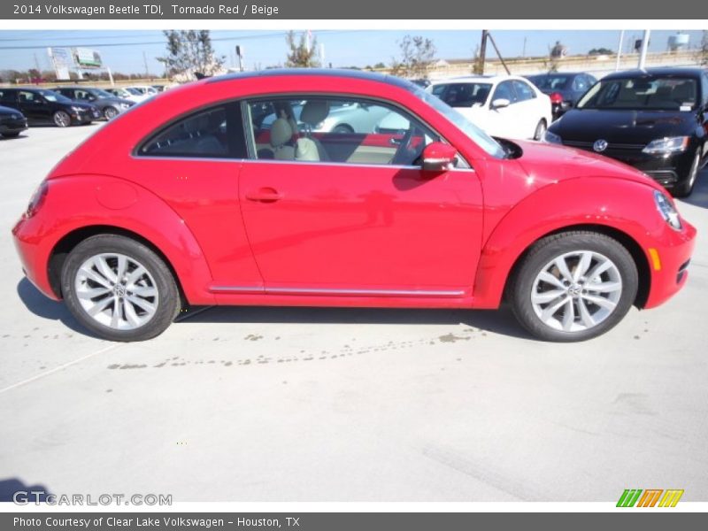 Tornado Red / Beige 2014 Volkswagen Beetle TDI