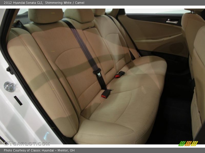 Shimmering White / Camel 2012 Hyundai Sonata GLS