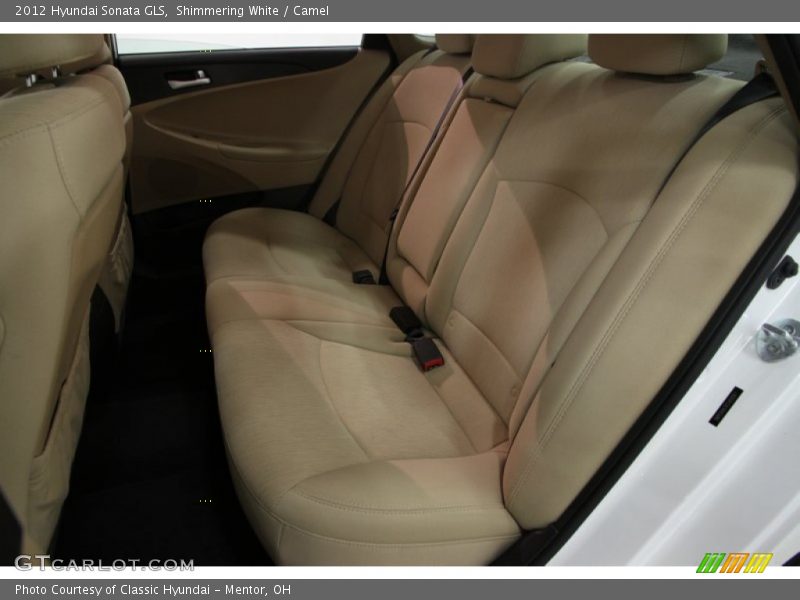 Shimmering White / Camel 2012 Hyundai Sonata GLS