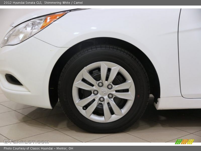 Shimmering White / Camel 2012 Hyundai Sonata GLS