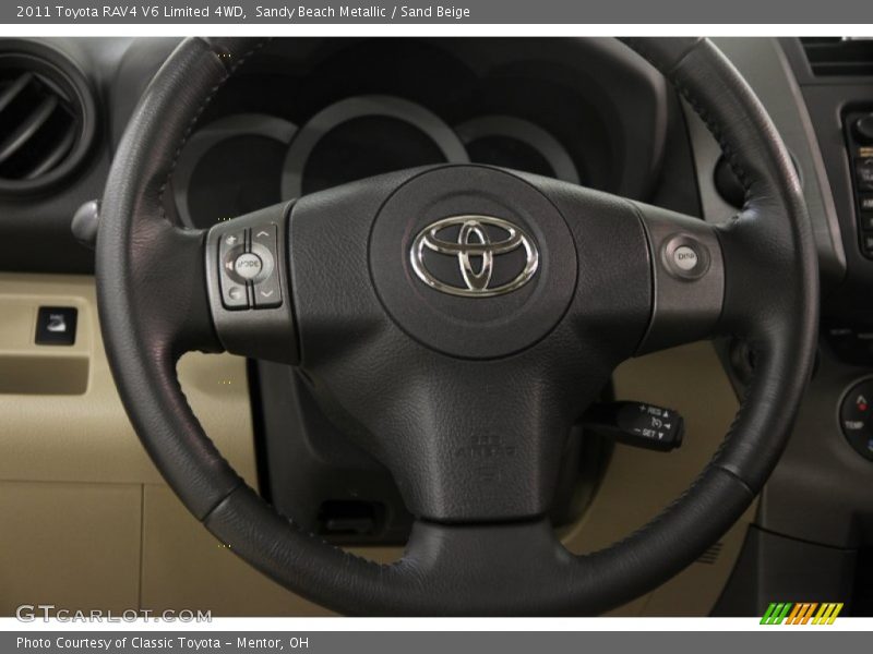 Sandy Beach Metallic / Sand Beige 2011 Toyota RAV4 V6 Limited 4WD
