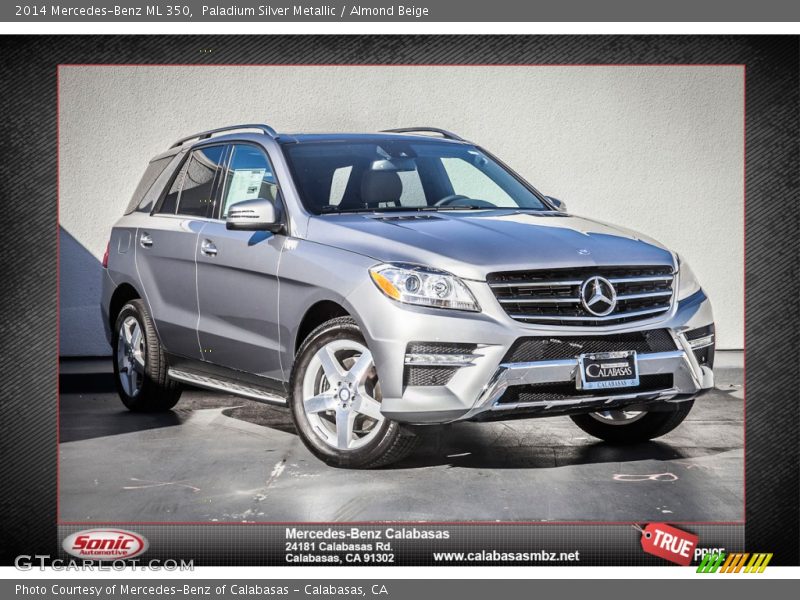 Paladium Silver Metallic / Almond Beige 2014 Mercedes-Benz ML 350