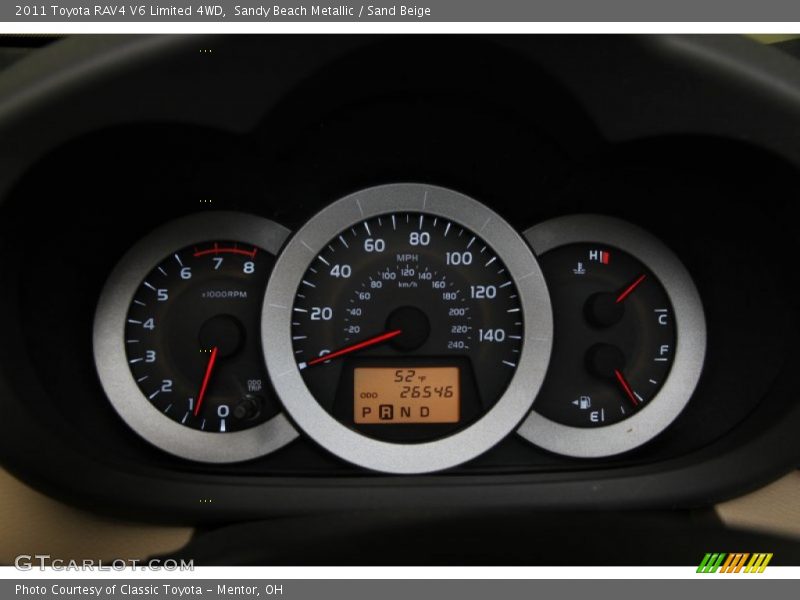 Sandy Beach Metallic / Sand Beige 2011 Toyota RAV4 V6 Limited 4WD