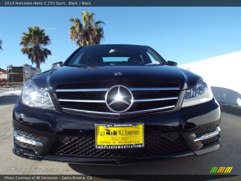 Black / Black 2014 Mercedes-Benz C 250 Sport