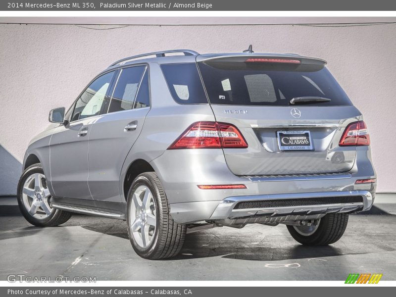 Paladium Silver Metallic / Almond Beige 2014 Mercedes-Benz ML 350