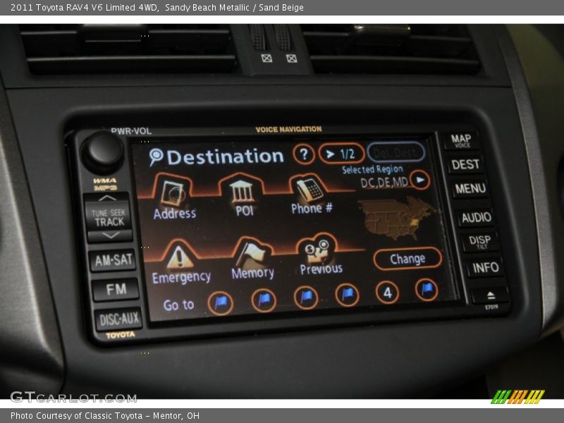 Sandy Beach Metallic / Sand Beige 2011 Toyota RAV4 V6 Limited 4WD