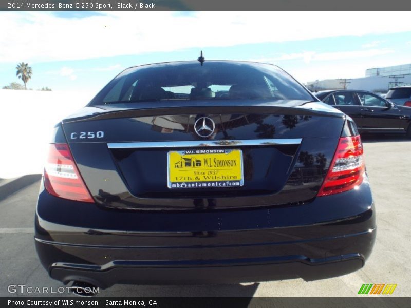 Black / Black 2014 Mercedes-Benz C 250 Sport