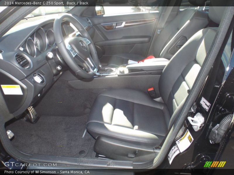Black / Black 2014 Mercedes-Benz C 250 Sport