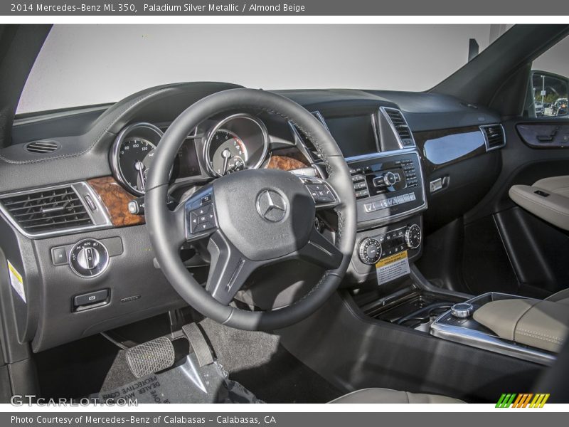 Paladium Silver Metallic / Almond Beige 2014 Mercedes-Benz ML 350