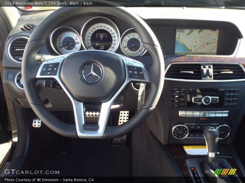 Black / Black 2014 Mercedes-Benz C 250 Sport