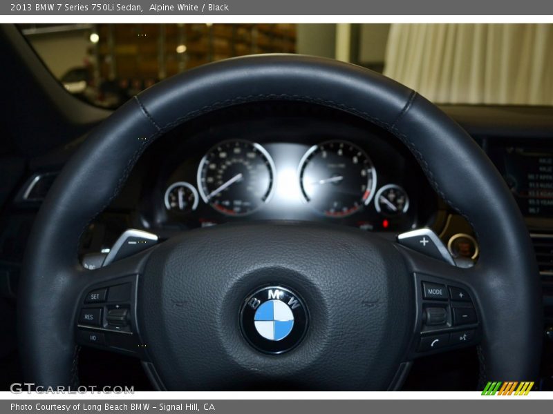 Alpine White / Black 2013 BMW 7 Series 750Li Sedan