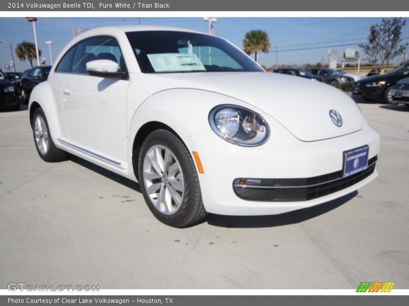 Pure White / Titan Black 2014 Volkswagen Beetle TDI