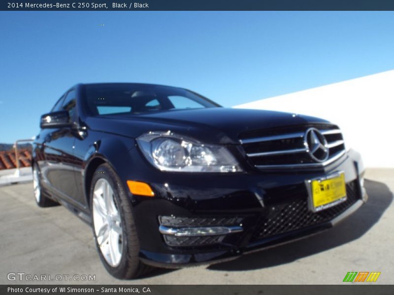 Black / Black 2014 Mercedes-Benz C 250 Sport