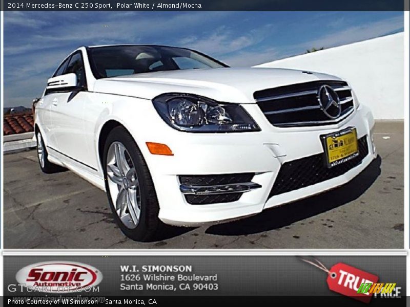 Polar White / Almond/Mocha 2014 Mercedes-Benz C 250 Sport