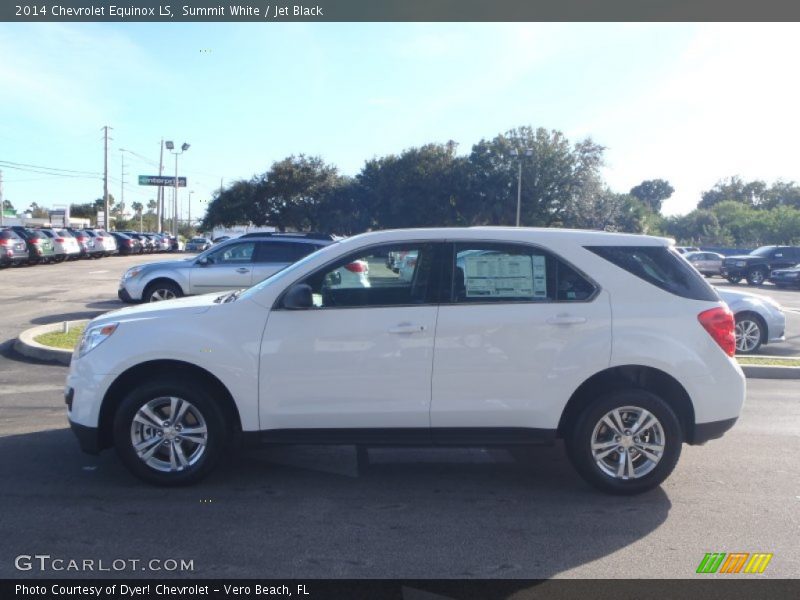 Summit White / Jet Black 2014 Chevrolet Equinox LS