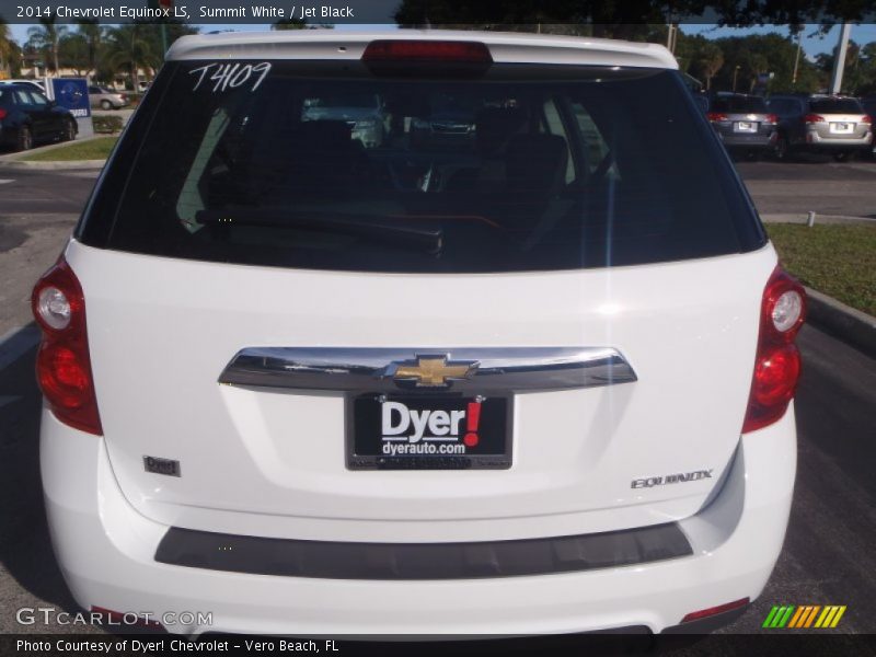 Summit White / Jet Black 2014 Chevrolet Equinox LS