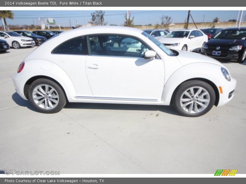 Pure White / Titan Black 2014 Volkswagen Beetle TDI