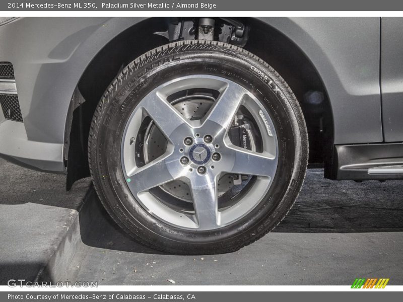 Paladium Silver Metallic / Almond Beige 2014 Mercedes-Benz ML 350