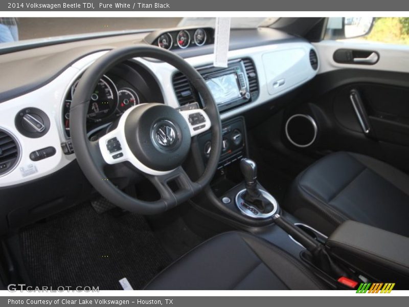 Pure White / Titan Black 2014 Volkswagen Beetle TDI