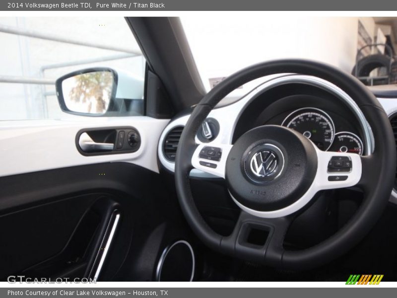 Pure White / Titan Black 2014 Volkswagen Beetle TDI