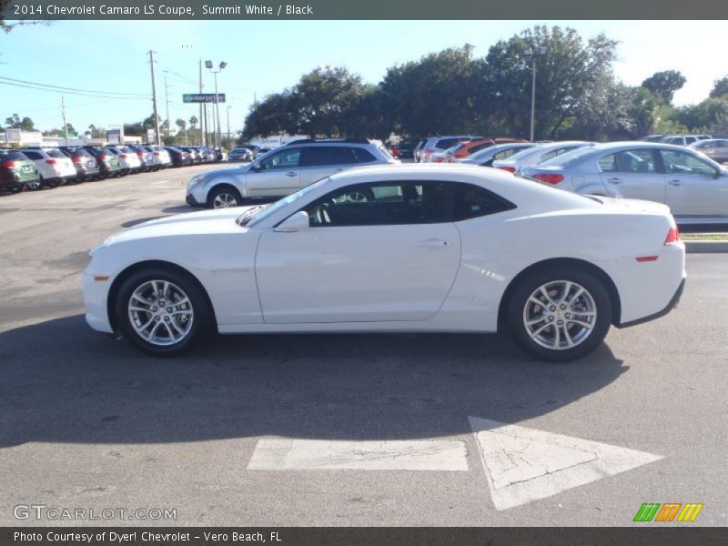 Summit White / Black 2014 Chevrolet Camaro LS Coupe