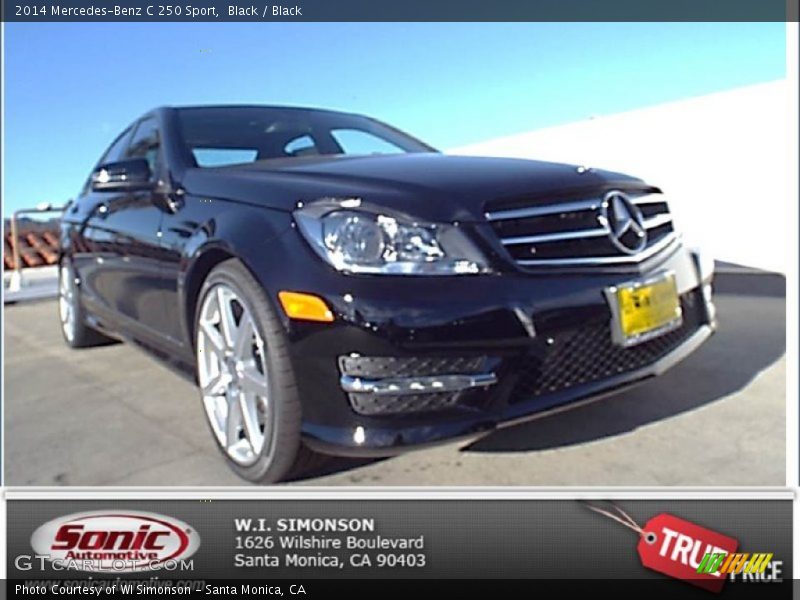 Black / Black 2014 Mercedes-Benz C 250 Sport