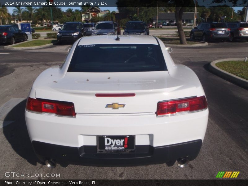Summit White / Black 2014 Chevrolet Camaro LS Coupe