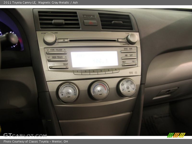 Magnetic Gray Metallic / Ash 2011 Toyota Camry LE