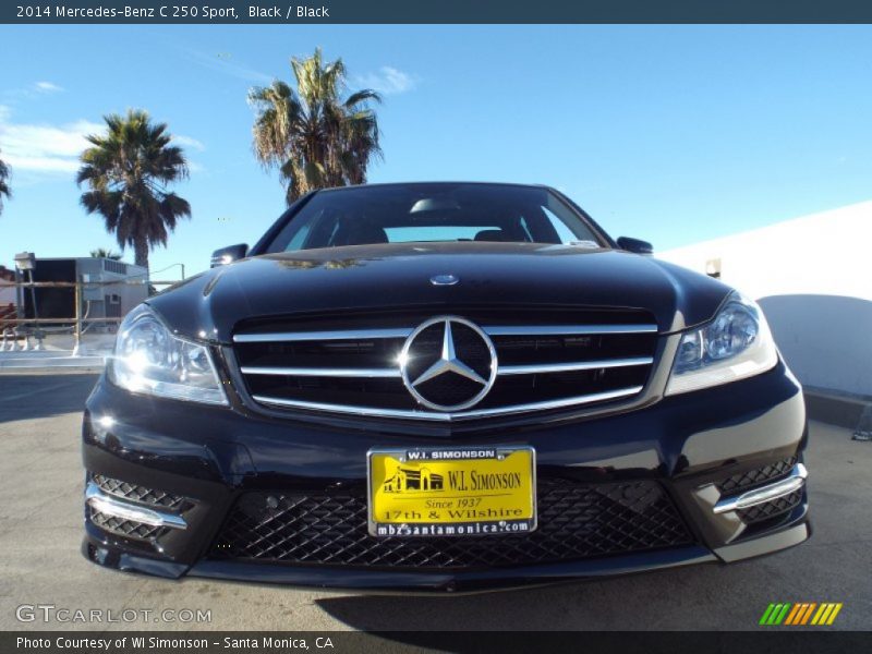 Black / Black 2014 Mercedes-Benz C 250 Sport