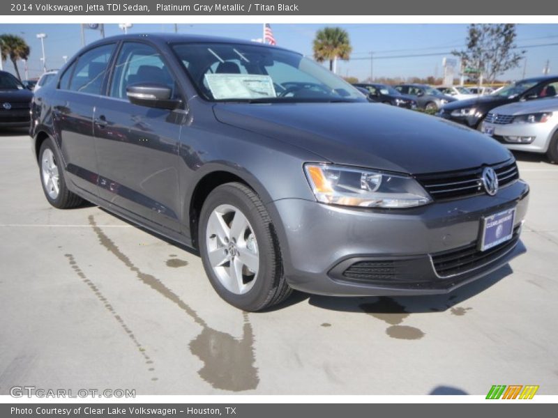 Platinum Gray Metallic / Titan Black 2014 Volkswagen Jetta TDI Sedan
