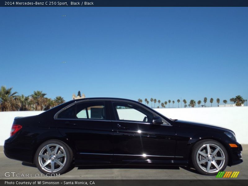 Black / Black 2014 Mercedes-Benz C 250 Sport