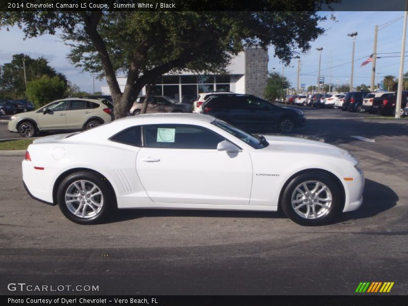Summit White / Black 2014 Chevrolet Camaro LS Coupe