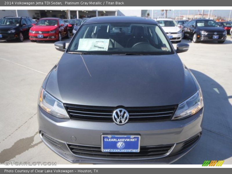 Platinum Gray Metallic / Titan Black 2014 Volkswagen Jetta TDI Sedan