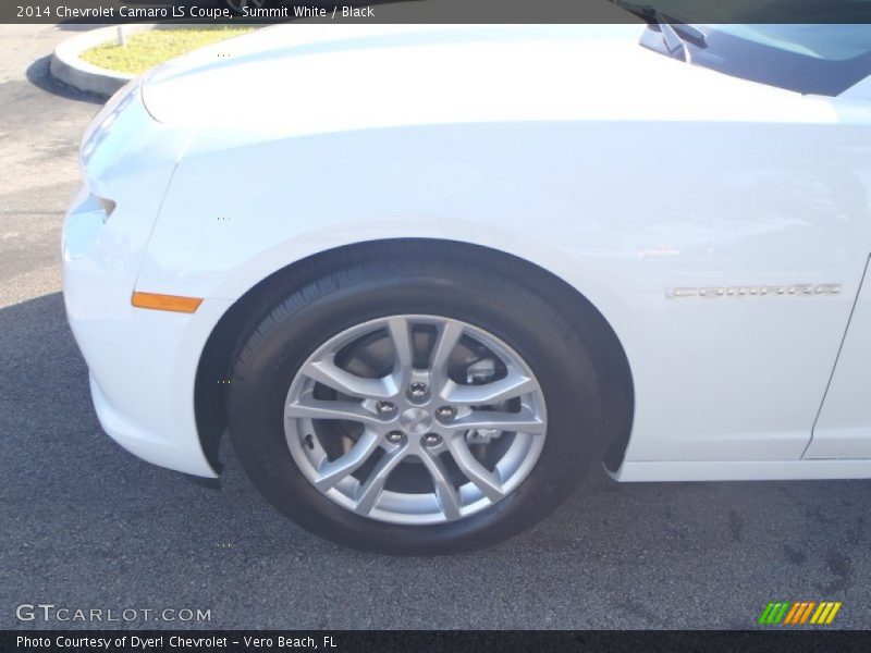 Summit White / Black 2014 Chevrolet Camaro LS Coupe