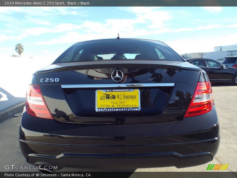Black / Black 2014 Mercedes-Benz C 250 Sport