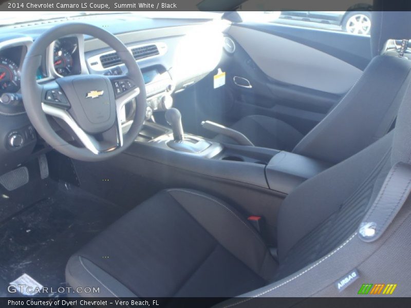 Summit White / Black 2014 Chevrolet Camaro LS Coupe