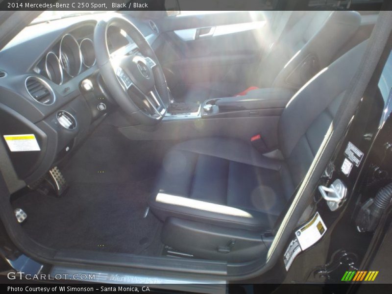 Black / Black 2014 Mercedes-Benz C 250 Sport