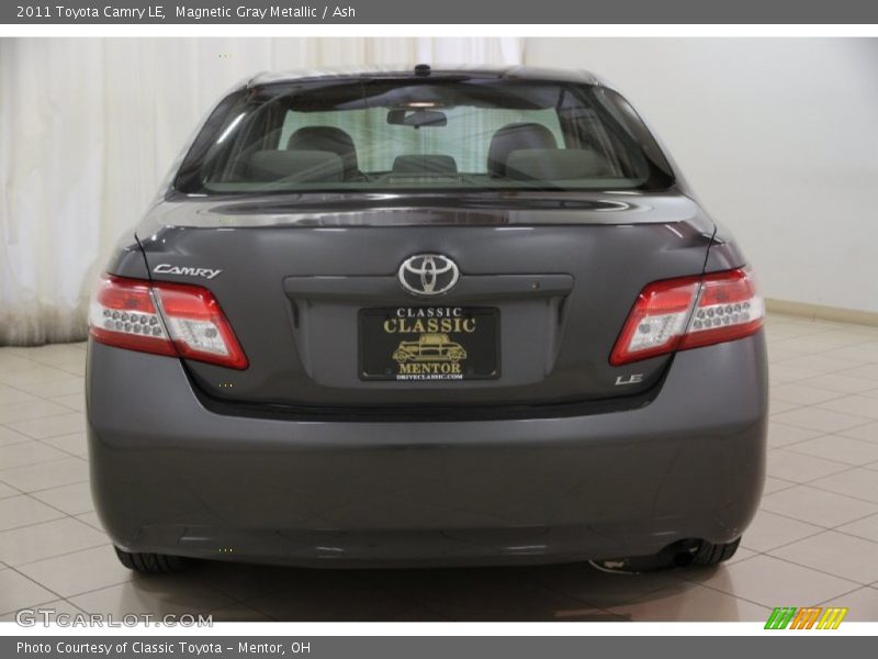 Magnetic Gray Metallic / Ash 2011 Toyota Camry LE