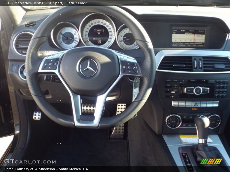 Black / Black 2014 Mercedes-Benz C 250 Sport