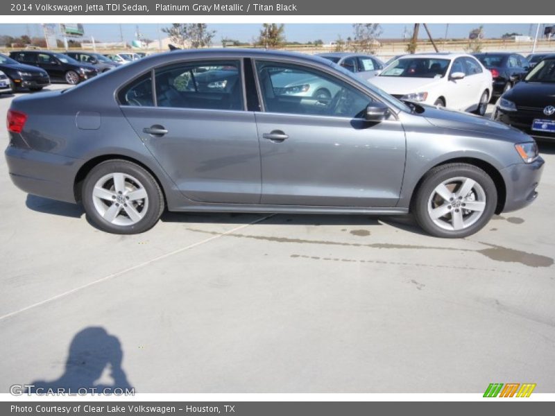 Platinum Gray Metallic / Titan Black 2014 Volkswagen Jetta TDI Sedan