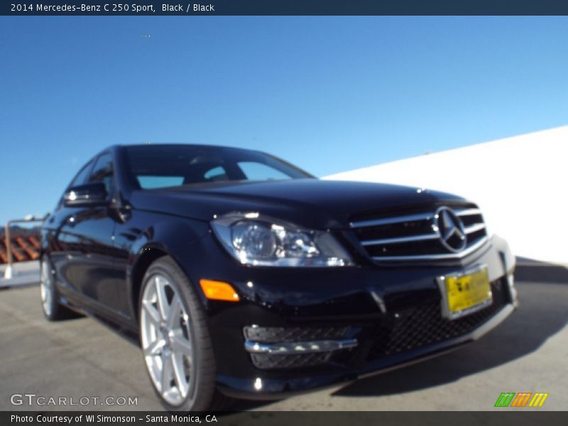 Black / Black 2014 Mercedes-Benz C 250 Sport