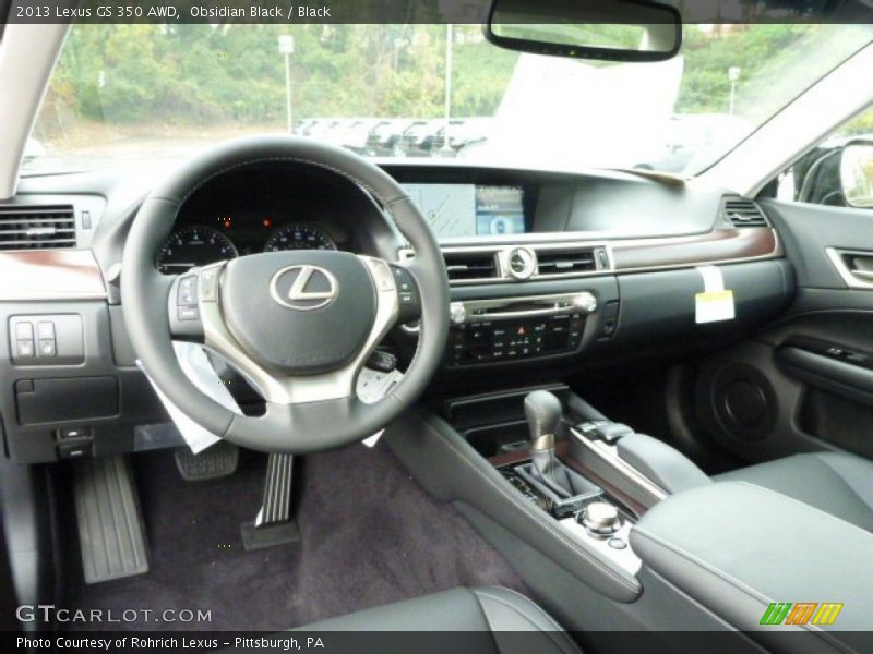 Obsidian Black / Black 2013 Lexus GS 350 AWD