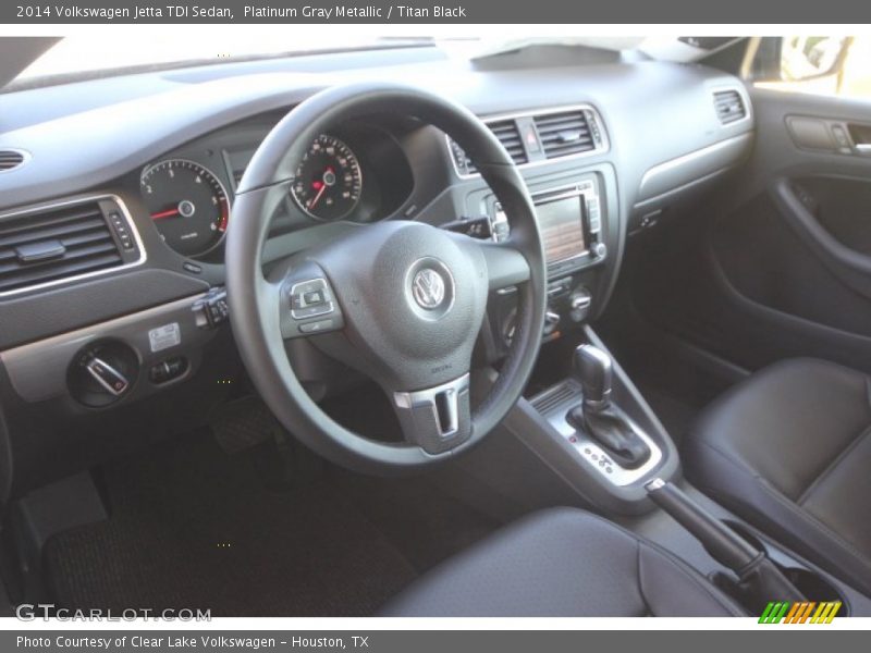 Platinum Gray Metallic / Titan Black 2014 Volkswagen Jetta TDI Sedan