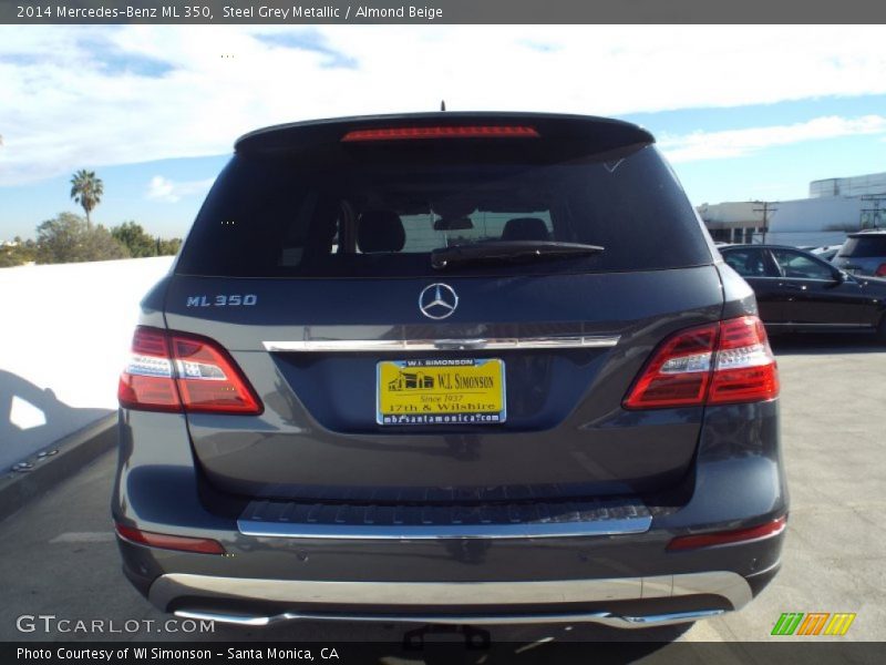 Steel Grey Metallic / Almond Beige 2014 Mercedes-Benz ML 350