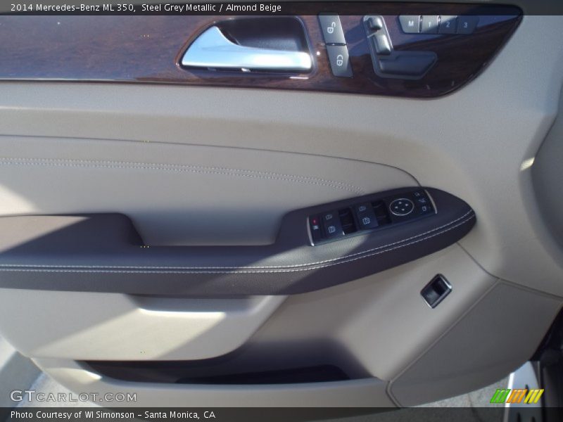 Steel Grey Metallic / Almond Beige 2014 Mercedes-Benz ML 350