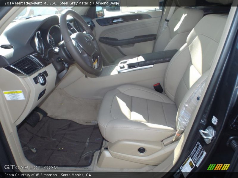 Steel Grey Metallic / Almond Beige 2014 Mercedes-Benz ML 350